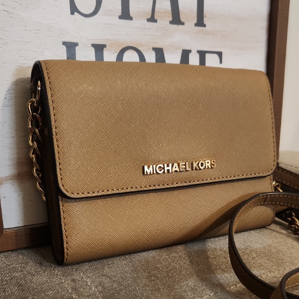 Michael Kors Brown Crossbody Bag - Picture 3 of 12